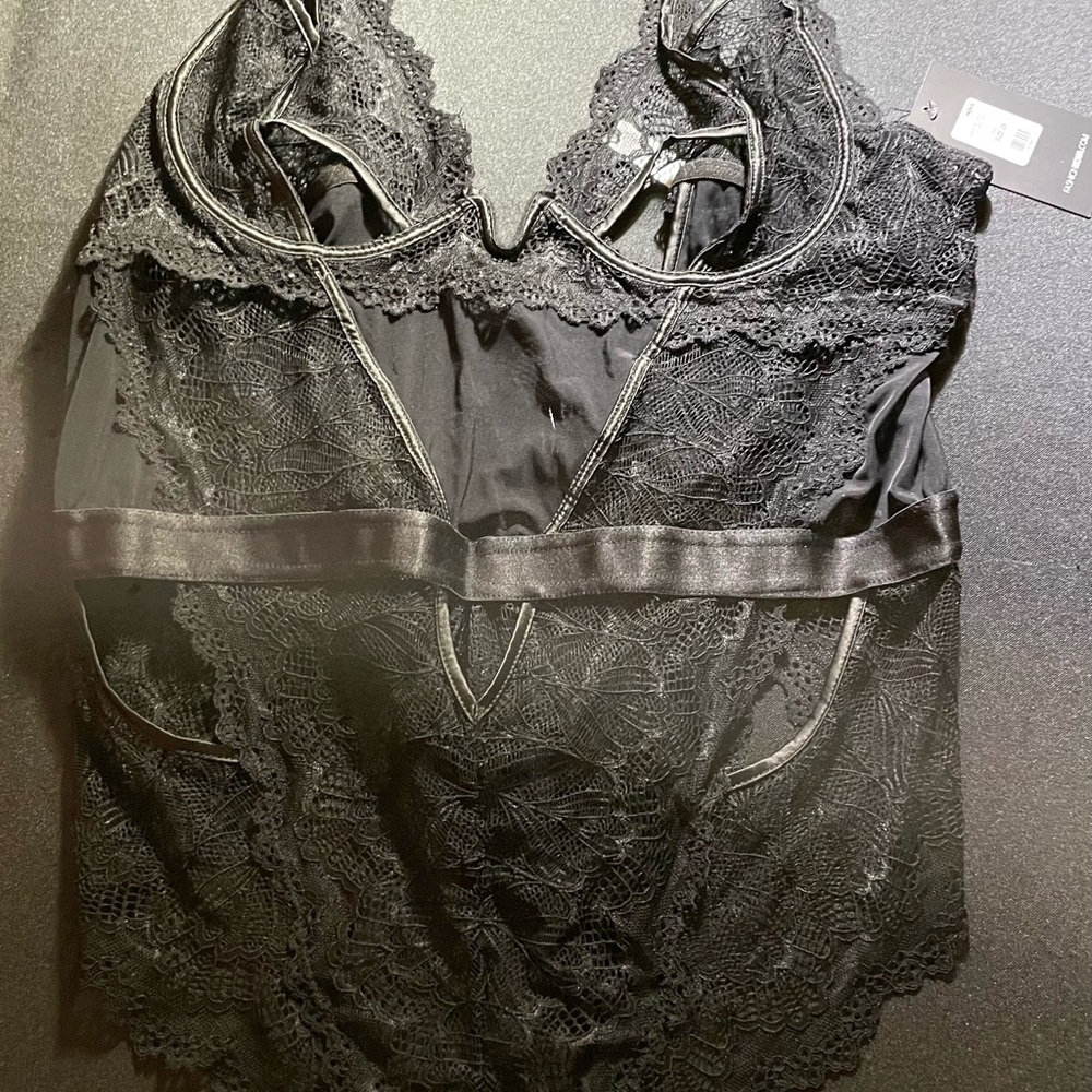 Fashion Nova Black Lace Bra Intimates